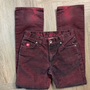 Kids Red Corduroy Pants